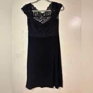 Tahari mini y2k lace babydoll top mini dress size S whimsigoth grunge